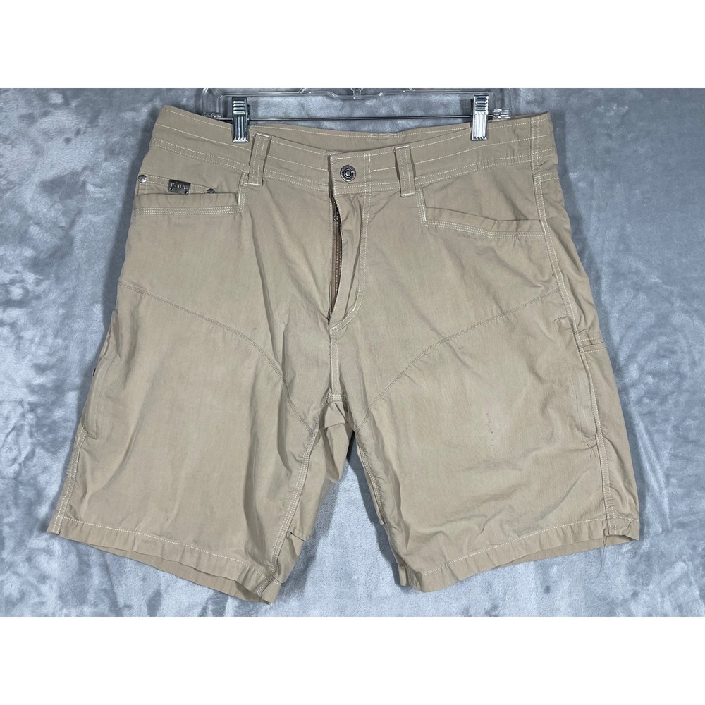 Kuhl Rydr Mens Khaki Tan Hiking Utility Shorts Size 35 RN108846
